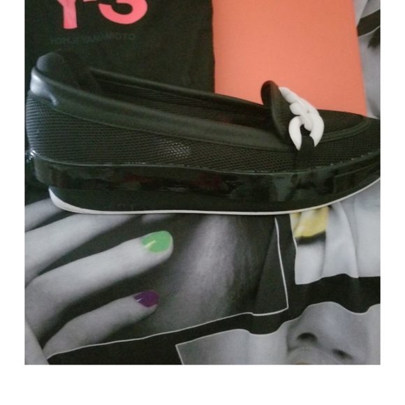AUTHENTIC Y-3 GORGEOUS PLATFORM SHOES SIZE 7.5 - Picture 2 of 5